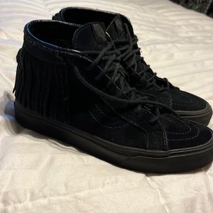 Black Moccasin Vans
